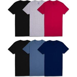 Fruit of the Loom Mens Crew T Shirts Tag Free Moisture Wicking Undershirts 6pk